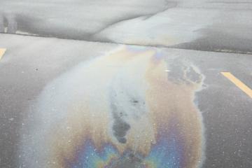 Oil in parking lot